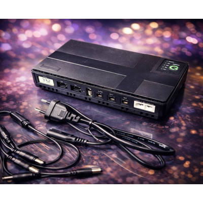 Power Bank 36W для роутера (Mini UPS 5V / 9V / 12V) 10400