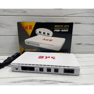 Power Bank (8800mah) POE-432E (mini UPS for router 5v/9v/12v)