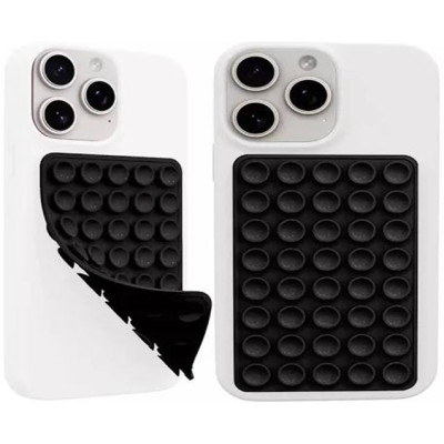 Держатель-присоска для телефона Double Side Silicone 100*64мм Black (7цветов )