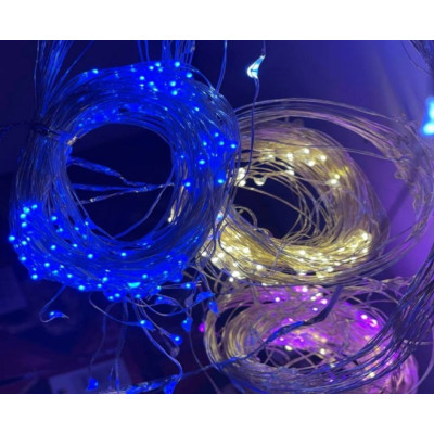 Гирлянда конский хвост 510 LED 17 линий по 30 LED 3,5*2,5м ,8 режимов +режим полной остановки RD-221
