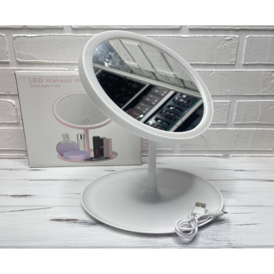 Зеркало Make Up Mirror  круглое с подсветкой 3 режима от сети
