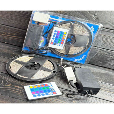 Умная светодиодная лента 5м SMD 5050 RGB (от сети)