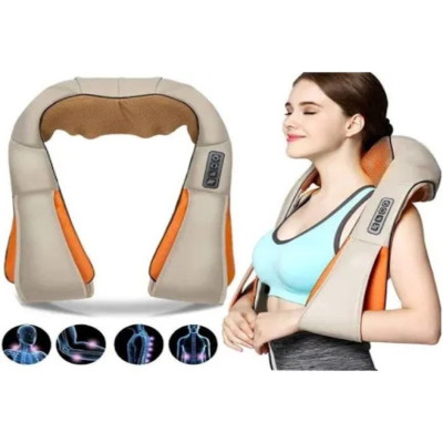 Массажер для шеи, плеч и спины с ИК-прогревом Massager of Neck Kneading с прогревом