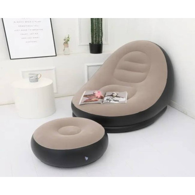 Надувной диван с пуфом Air Sofa –116*98*83 cm