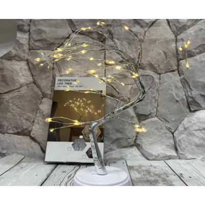 Настольный cветильник DIY Auelife 36 Led дерево гирлянда  Теплый белый 50cm N11