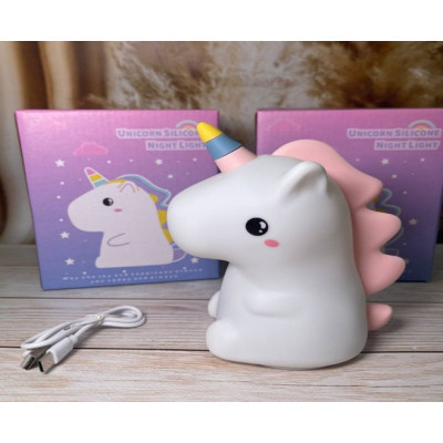 Силиконовый ночник Единорог 13*10*6 cm