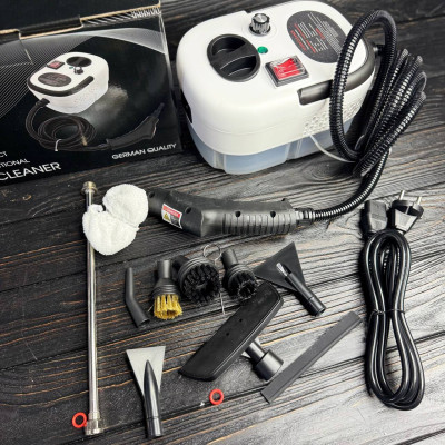 Мощный портативный пароочиститель для уборки дома Steam 9в1 Cleaner мощностью 2500 Вт