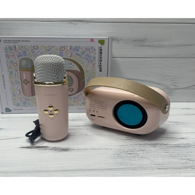 НЕТУ Портативная Bluetooth колонка для караоке с микрофоном на аккумуляторе
