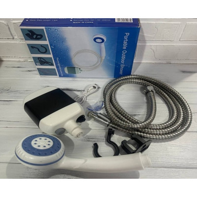 Электрический душ с помпой на аккумуляторе Travel shower USB 2200 мАг