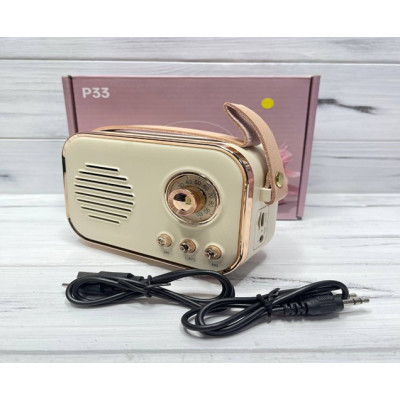 Портативная колонка +радио P33