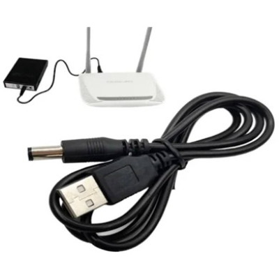 Кабель питания для роутера USB-DC от повербанка 12V