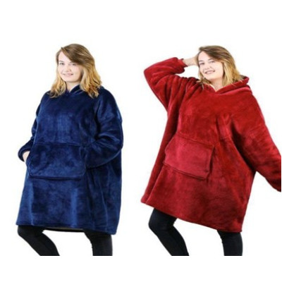 Плед худи с капюшоном и рукавами HUGGLE Hoodie