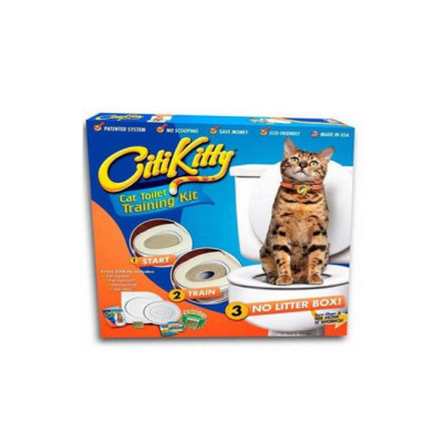 Система приучения кошек к унитазу CitiKitty (сити кити) туалет для котов, накладка на унитаз