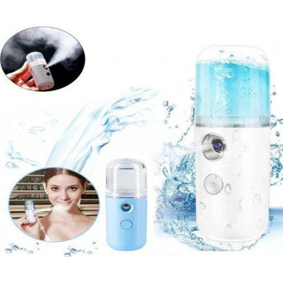 Увлажнитель для кожи лица 30мл с LED подсветкой Nano Mist, Белый