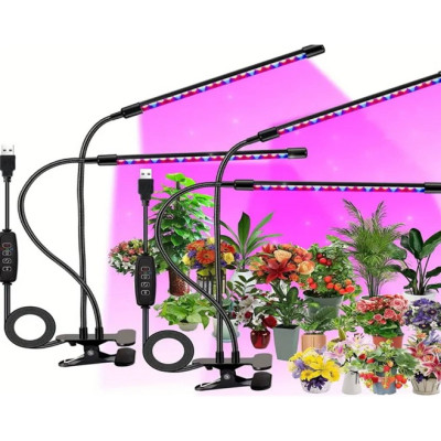 Фито лампа UKC Led Plant Grow Leight USB Тройная