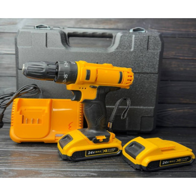 Шуроповерт DeWALT с набором инструментов 24V 2 аккумулятора2 7979