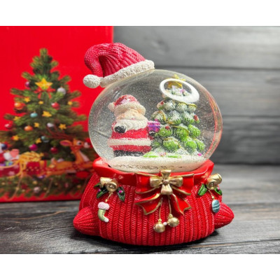 Снежный шар с Санта-Клаусом 20 cm  24-6