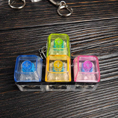 Брелок Keycap Clicker на 4 клавиши прозрачный Брелок Keycap Clicker на 4 клавиши прозрачный