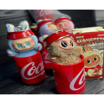 Лабубу игрушка брелок 18см Cola в банке 