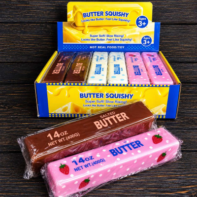 Сквиш «Масло» Клубника 26 см, 400 г Snikers 