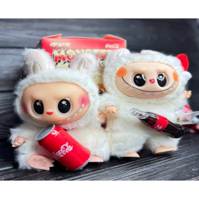 Лабубу игрушка брелок 18см Cola белая