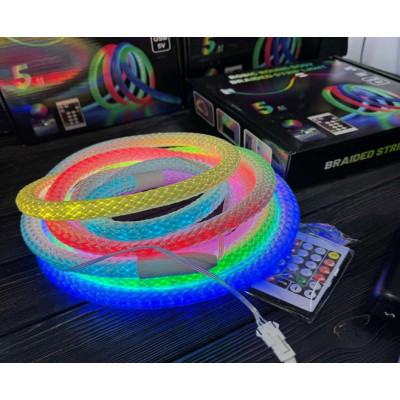Лента -шланг веревка Led неон 5метров N86