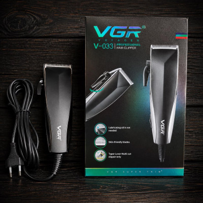 Машинка для стрижки, триммер VGR V-033 проводная 