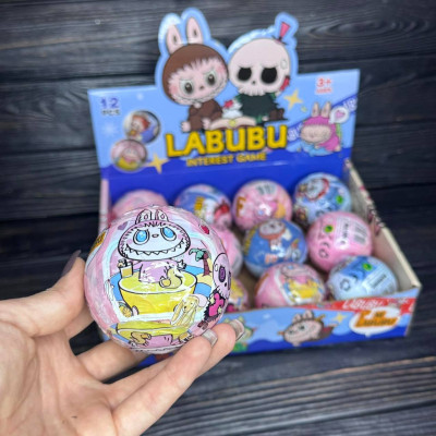 Шар сюрприз Labubu 12шт в упаковке 7см