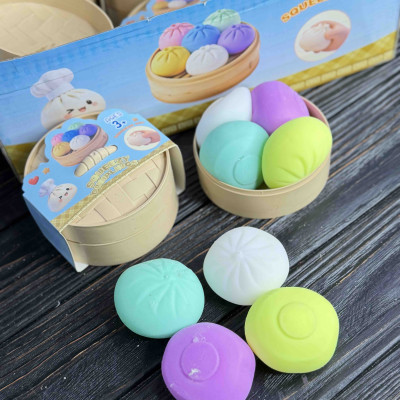  Игрушка-антистресс Squishy Пельмешки (Dumplings) Big 0572— 5.5 см 4 шт комплект 